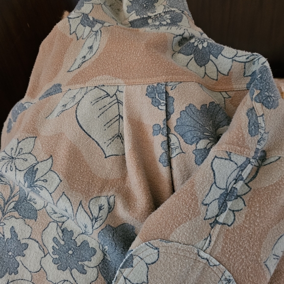 FREE PEOPLE Flowered Flannel Shirt/Jacket NVR WORN TAGS ATTACHED BEAUTIFUL - Picture 6 of 8